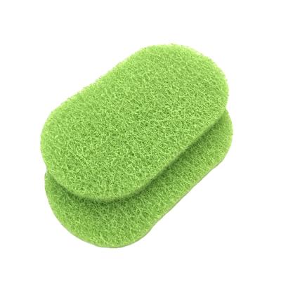 China Sustainable 10mm Thickness Non-scratch Green Scouring Pad For Cookware for sale