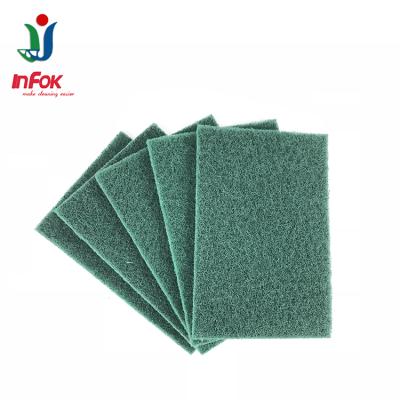 China Scouring pad/sustainable non-abrasive kitchen scrubber/green scouring pad for sale