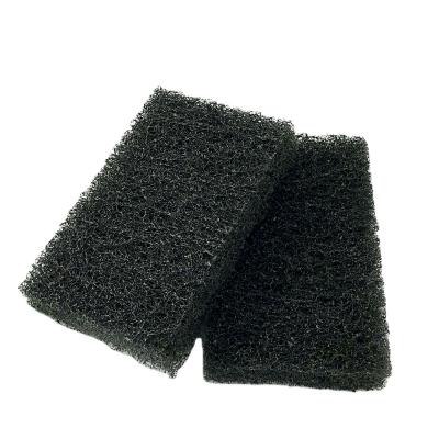 China Durable Black Non-abrasive Heavy Duty Cleaning Scrubber Scouring Pad for sale