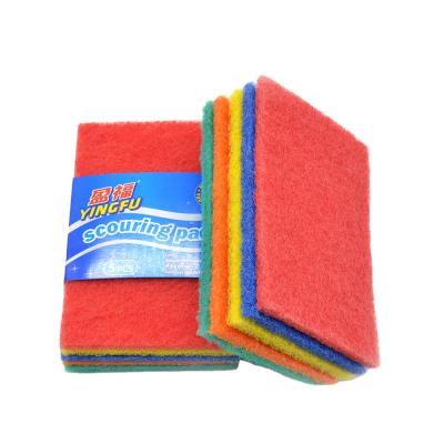 China Viable High Quality Colorful Kitchen Cleaning Scouring Pad For Dishwashing for sale