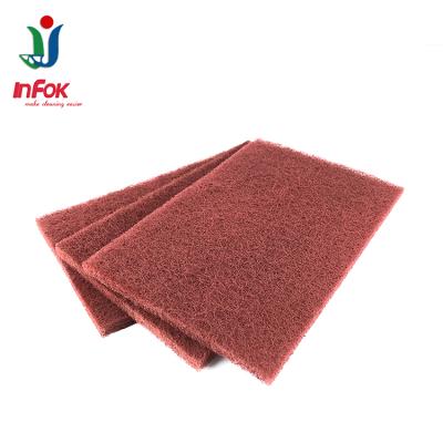 China Hot sale industrial abrasive nylon scouring pad viable for wood and metal for sale