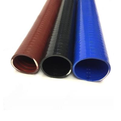 China Durable Heavy Duty Smooth Sewage Suction And Discharge Hose PVC Layflat Discharge Hose for sale