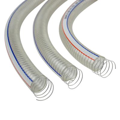 China Durable Flexible Clear PVC Spring Spiral Steel Wire Water Fuel Suction Discharge Duct Hose Reinforced Hose for sale