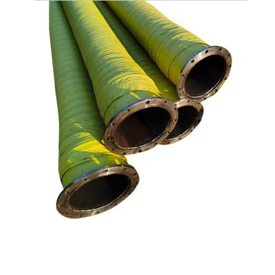 China Durable Factory 300mm Rubber Hose With Flange Or Unions Pipe Wear Resistant Dredge Dredge Hose for sale