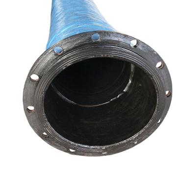 China Durable 10 Inch Rubber Hose With 16 Flange And 2 Inch Suction Flexible Dredge Water Floating Rubber Hose for sale