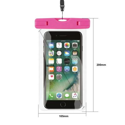 China High Protective Waterproof Bag PVC Cell Phone Cases Clear Pouch Case Water Proof Mobile Phone Bag With Lanyard for sale