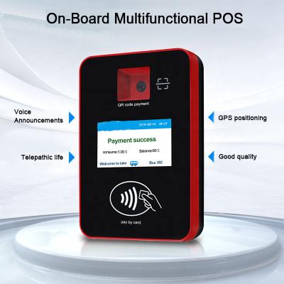 China Bus Ticket Smart QR Code System Public Mobile Card Tagging Machine with Advertising Cardboard Poster Payment Validator NFC 8G in Card Reader Android Public Transport for sale