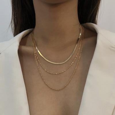 China Hiphop Kingyee Jewelry 2019 Popular Stainless Steel Thin Women's Necklace for sale