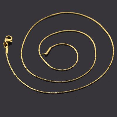 China Hiphop Kingyee Jewelry Hot Sale 0.8mm Jewelry 14k Gold Thin Necklace for sale