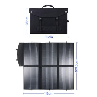 China Cheap Outdoor Flexible Foldable Camping Backbag Charger 100w 120w 200w Solar Folding Panel for sale