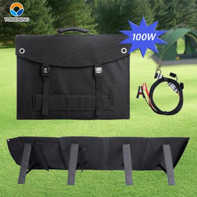 China 100w 200w Solar Panels Camping Power Foldable Kit For Camping Outdoor Waterproof Portable for sale