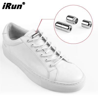 China Irun round elastic no tie laces for kids and adults around shoe laces with metal locks for sports shoes for sale