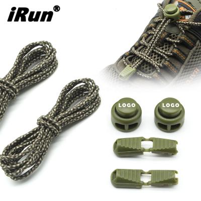 China Round Irun Increasing Safety Lock Heavy Duty Round Boot Waterproof Laces Elastic No Tie Laces for sale