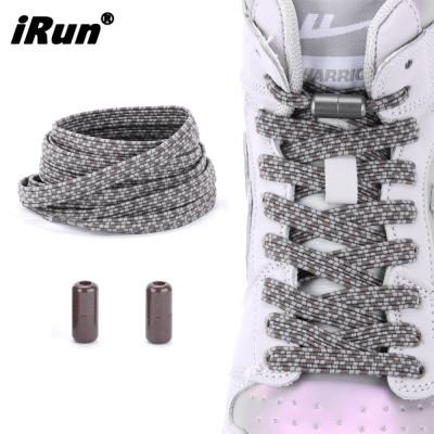 China Irun Colors Metal Round Custom Cap Lock No Tie Elastic Keep Tied Savinglace Lace Timing Quick Release Lacing System for sale