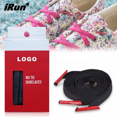 China Round Highly Elastic Comfort And Soft Tieless Shoe Laces For Child And Handicapped - Never Tie Lace Amazon Muti Color Supplier for sale