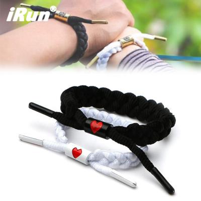 China Printed Irun Lace Charm Bracelet Friendship Couples Bracelets Laces Cuff Cotton Braided Bracelet for sale