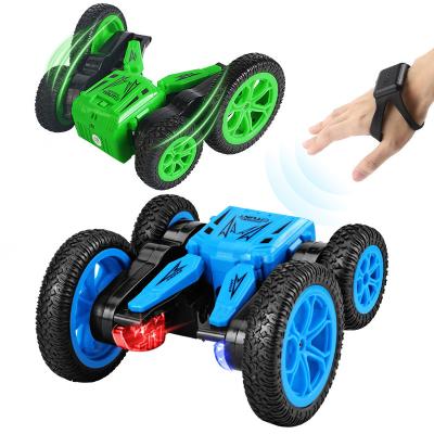 China RC Hobby Double Sided Speedy RC Car, 4WD Off-Road Stunt Car with 360 Shakes, Toy Car All Terrain Tires LED Remote Control Car for Kids for sale