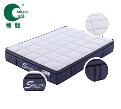 China Euro 5 Massage Zone Pocket Spring Memory Sponge Rubber Foam Complicated Encasement Top Mattress for sale