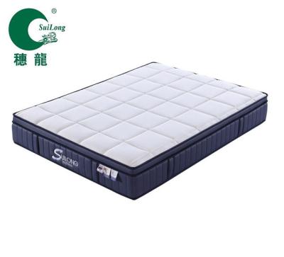 China Massage 5 Zone Pocket Spring Euro Design Memory Sponge Rubber Top Foam With Foam Encasement Mattress for sale