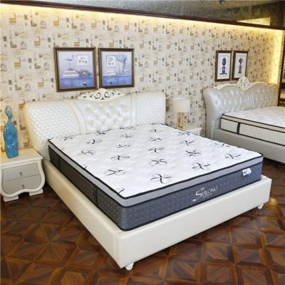 China Top 3 Zone Euro Massage Mattress Latex Mattress Natural Wool Mattress Five Star Mini Pocket Thin Spring Mattress for sale