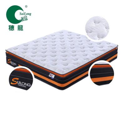 China Massage Pocket Spring Pillow Top And Euro Design Roll Mattress Memory Foam Massage Top Mattress for sale