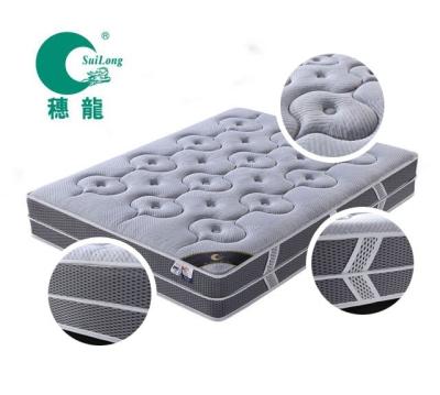 China 3D Mesh Fabric Bed Queen Mattress Dark Color Memory Foam Pocket Spring Convertible Compress Or Roll Mattress for sale