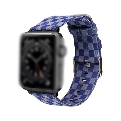 China Hot 38/40/41 mm Monti Woven Nylon Loop Strap For Apple Watch Band iWatch Wristband Strap Band For Apple Watch Series7 6 SE for sale