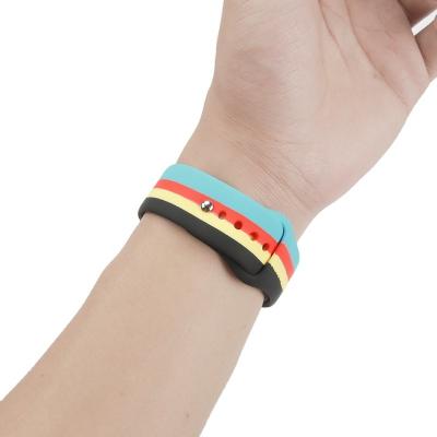 China Water Resistant Integrated Rainbow Ring Elastic Silicone Watch Band Single For Apple Watch Band 38 40 42 44 mm For Iwatch Series SE 7 6 5 4 3 2 for sale