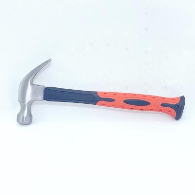 China Carpenter Hammer American Type 16 Ounce Drop Forged Carbon Steels Claw Hammer With A Grade Plastic Handle for sale