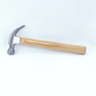 China Carpenter's Hammer American Type 16 oz drop forged carbon steels claw hammer with a natural color grade wood handle for sale