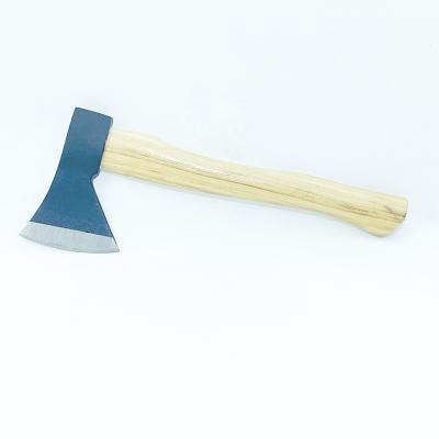 China Size 600G Outdoor Drop Forged Or Throwing Hatchet Ax With Black Color And Natural Color Hickory Handle For Outdoor And Throwing for sale