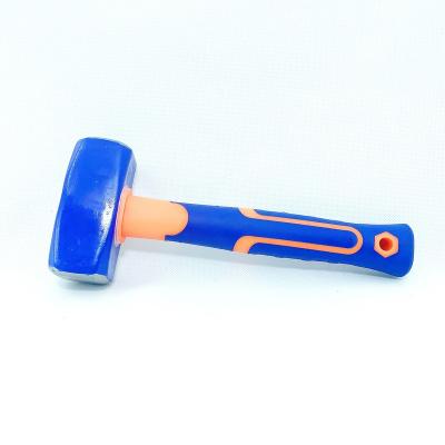 China Club hammer 1000G size club hammer drop forged carbon steel stoning hammer with plastic coated handle for sale