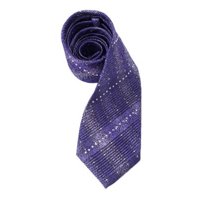 China Silk Jacquard Woven Woven Ties Draped Tie Neck Tie 100% Silk Flower For Men With Rhinestones for sale