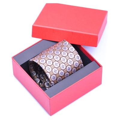 China 100% Polyester Factory Woven Wholesale Ties With Box Tie Gift Set For Men for sale