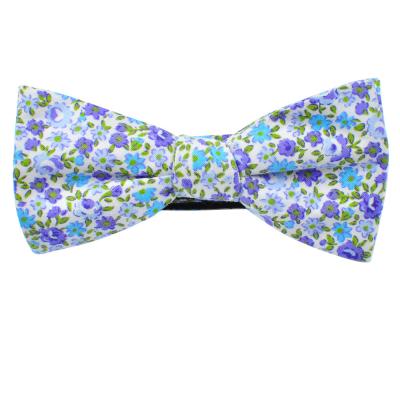 China Wholesale Cheap Pre-Tied Floral Bow Tie Cotton Floral Bow Tie for sale