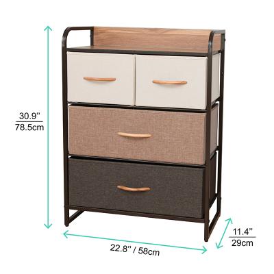 China (Size)Adjustable Drawers Dresser Organizer Bedroom Black Sturdy Dresser Household Customized Chest for sale