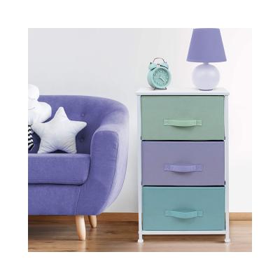 China Adjustable (Height) Customized Pretty Color 5L-202 Hot Sale On Amazon 3 Drawers Storage Tower Sofa Cupboard For Living Room Furniture for sale