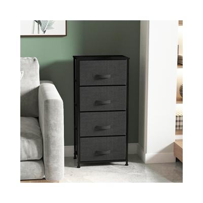 China (Other)Adjustable Drawers Fabric Dresser Storage Tower Back 5L-203 Customized Chest For Home Furniture for sale