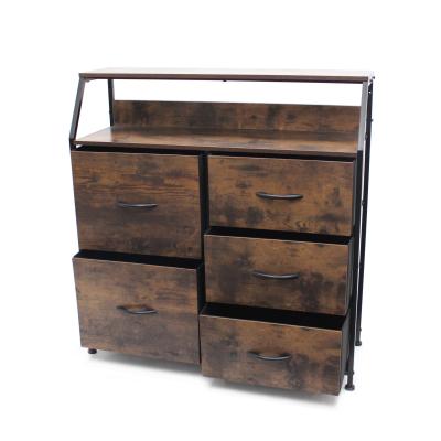 China Adjustable (Height) Customized Amazon Style 5L-333 Dining Room Furniture Storage Chest Rustic American Style Cabinet Hot Sale for sale