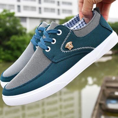 China Fashion Trend Canvas Shoes Durable Flat Sneaker Man Breathable Casual Walking Shoes For Men for sale