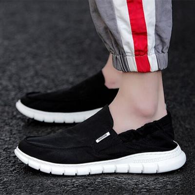 China New fashion trend styles summer men's canvas casual shoes walking style loafer shoes for men for sale