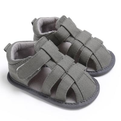 China Wholesale Kids Flat Breathable Casual Flats Sandals Toddler Baby Boys Rubber Sole Walking Shoes For Baby for sale