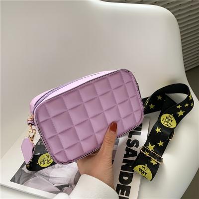 China SP437 Fashionable Women's Durable Rhomboid Shoulder Bag Casual Orange Purple Cross-Body Bag for sale