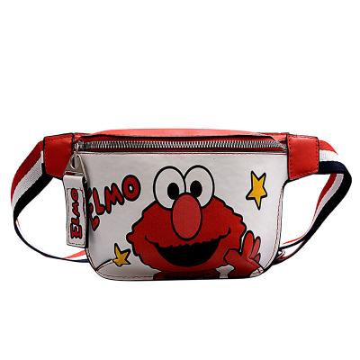 China SP598 Lovely Cartoon PU Leather Oblique Chest Bag Small Belt Bag Durable Korean Pussy for sale