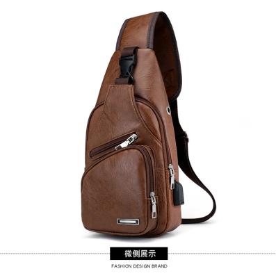 China SP547 Men's Durable Wholesale Cheap Leather Pussy Pack PU Waist Bag Travel Increasing Sling Chest Men Bag for sale