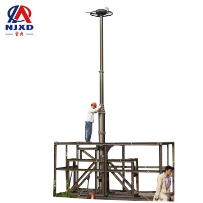 China Military vehicle\emergency commands\surveillance\etc hot sale 1m XD623 30m 1kg Vertical 500kg Mounted Pneumatic Telescopic Mast For Radio Antenna for sale