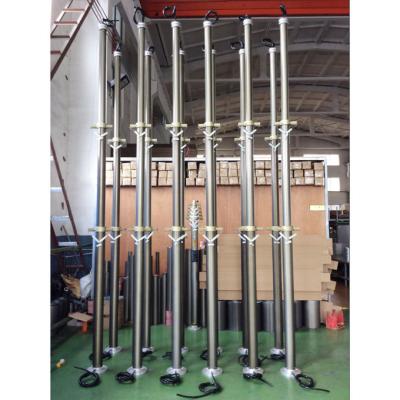 China Super Hot 10kg Payload 6063B Aluminum Alloy XD014 Pneumatic Telescopic Mast 4m For Camera Or Lighting Or Antenna for sale