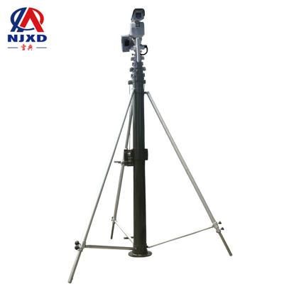 China Emergency Lighting / Xuedian CCTV Camera Telescopic 5m Hand Crank Mast for sale