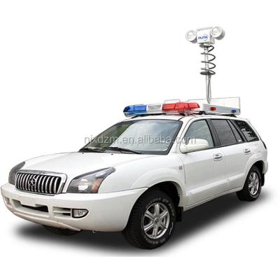 China Military police truck and car mounted night scan tower light for sale