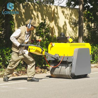 China Walk Behind Vibratory Rollers Compactor with 450mm Drum Diameter and Performance at 0-5km/h Travel Speed for sale